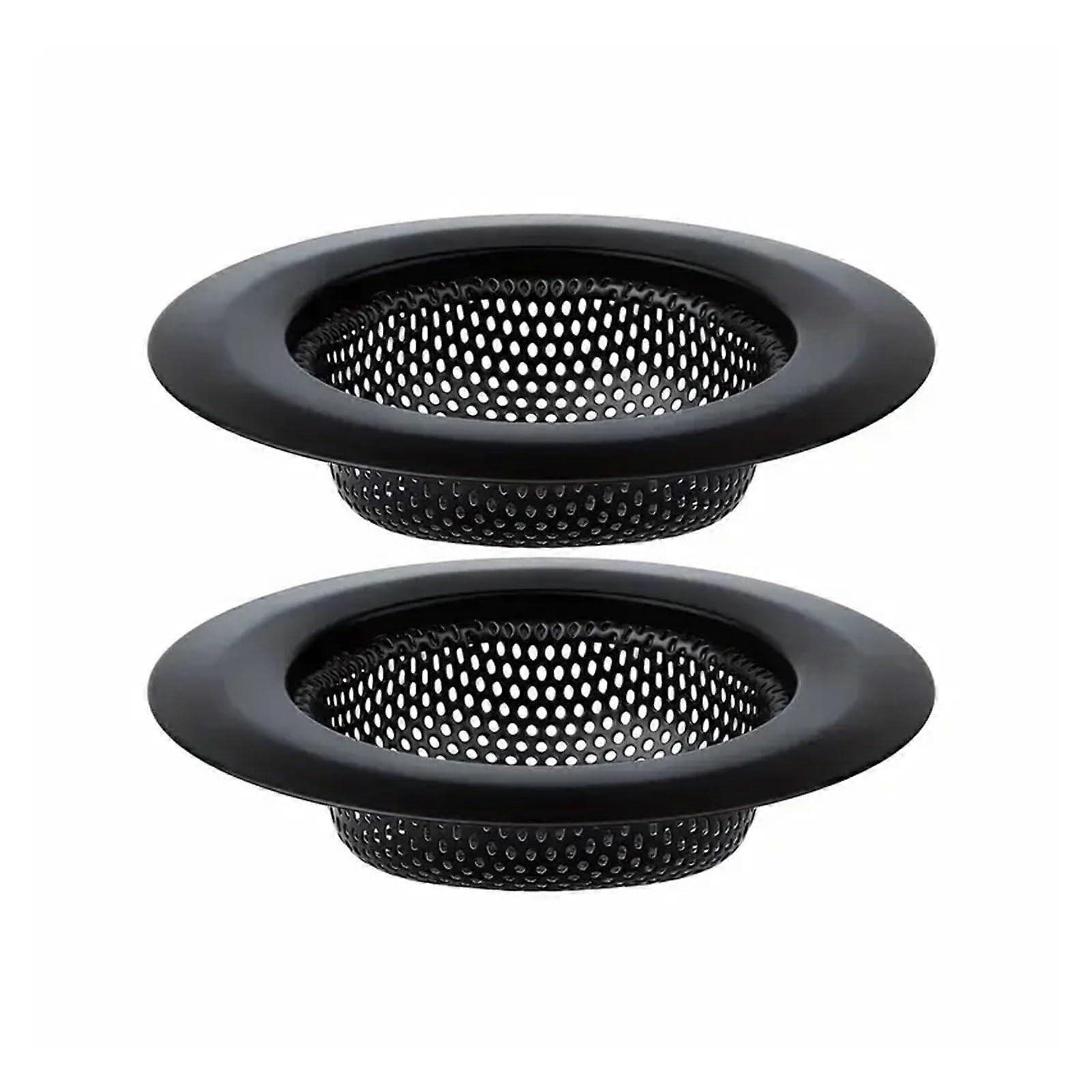 2Pcs Stainless Steel Mesh Sink Strainer for Kitchen and Bathroom Drains, Prevents Pipe Clogs