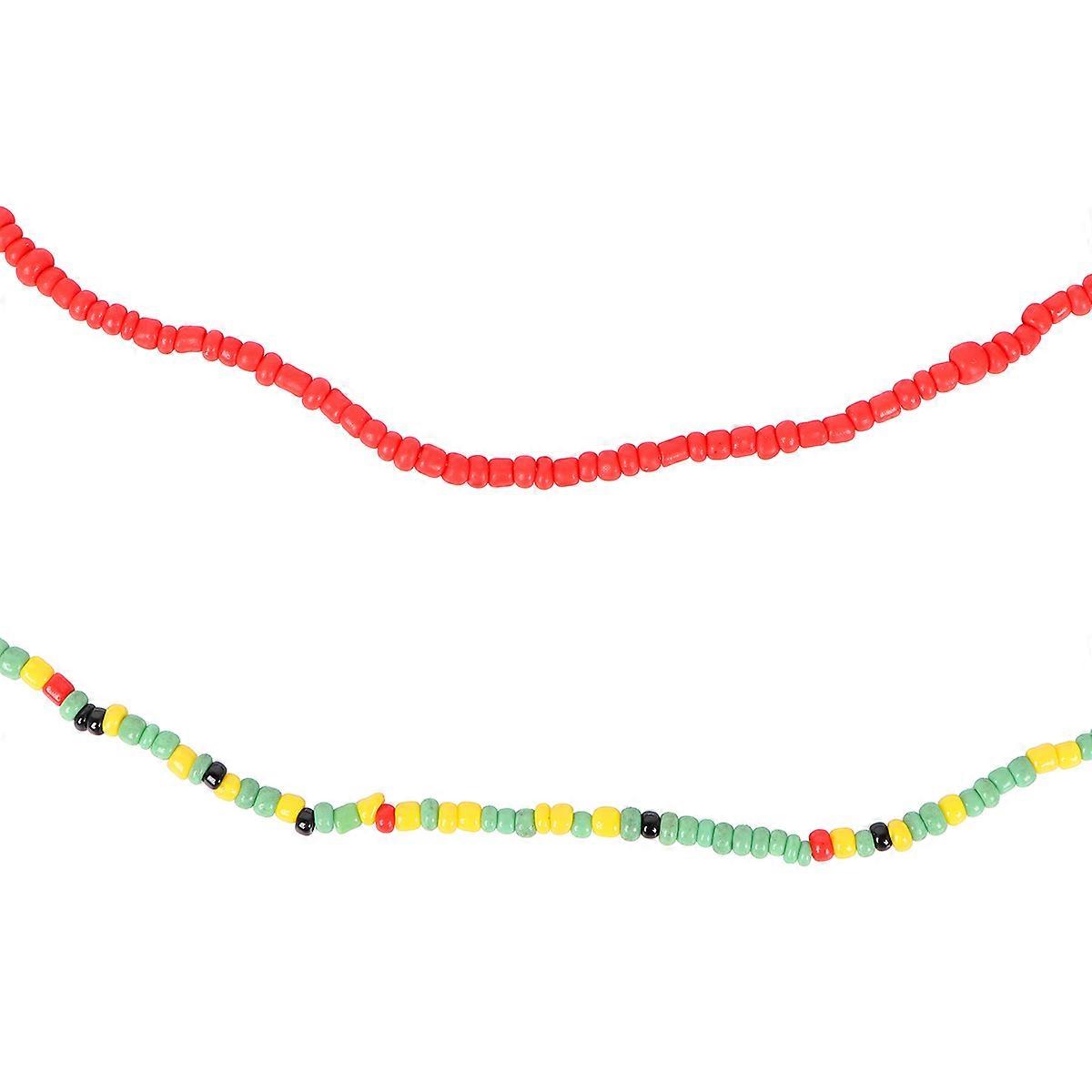 Belly Beads Bikini Chain for Decoration 2Pcs Double-String Waist Beach Chain