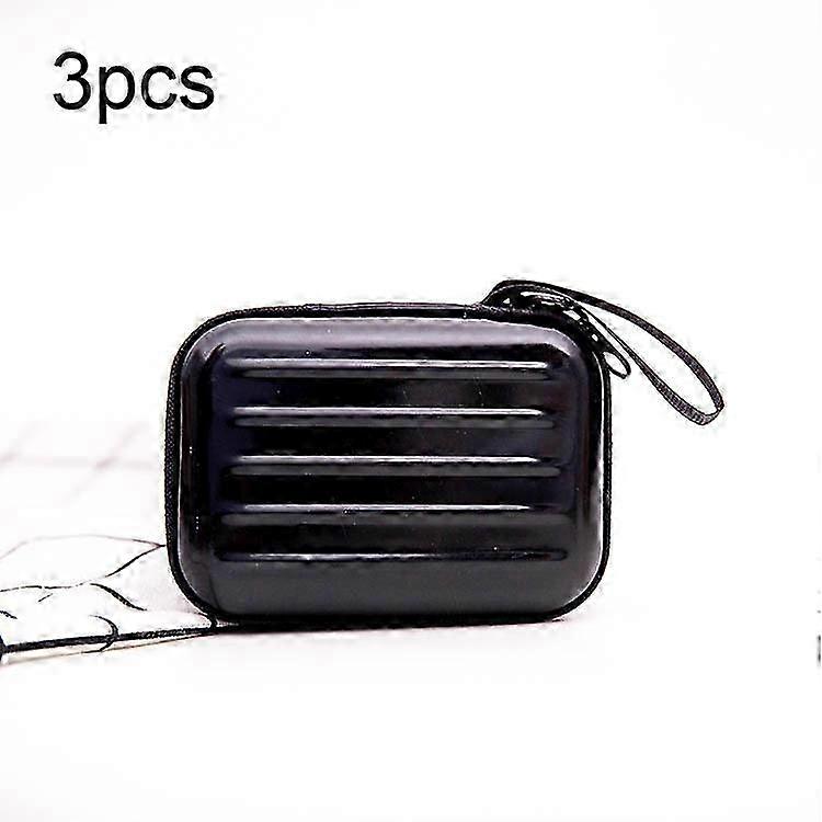 26-27 3pcs Rectangular Tinplate Coin Brushed Zipper Bag