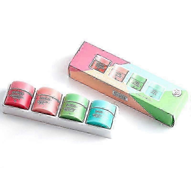 4 Lip Slee Mask Mini Kit 4 Parfumate 8g Hrănitor