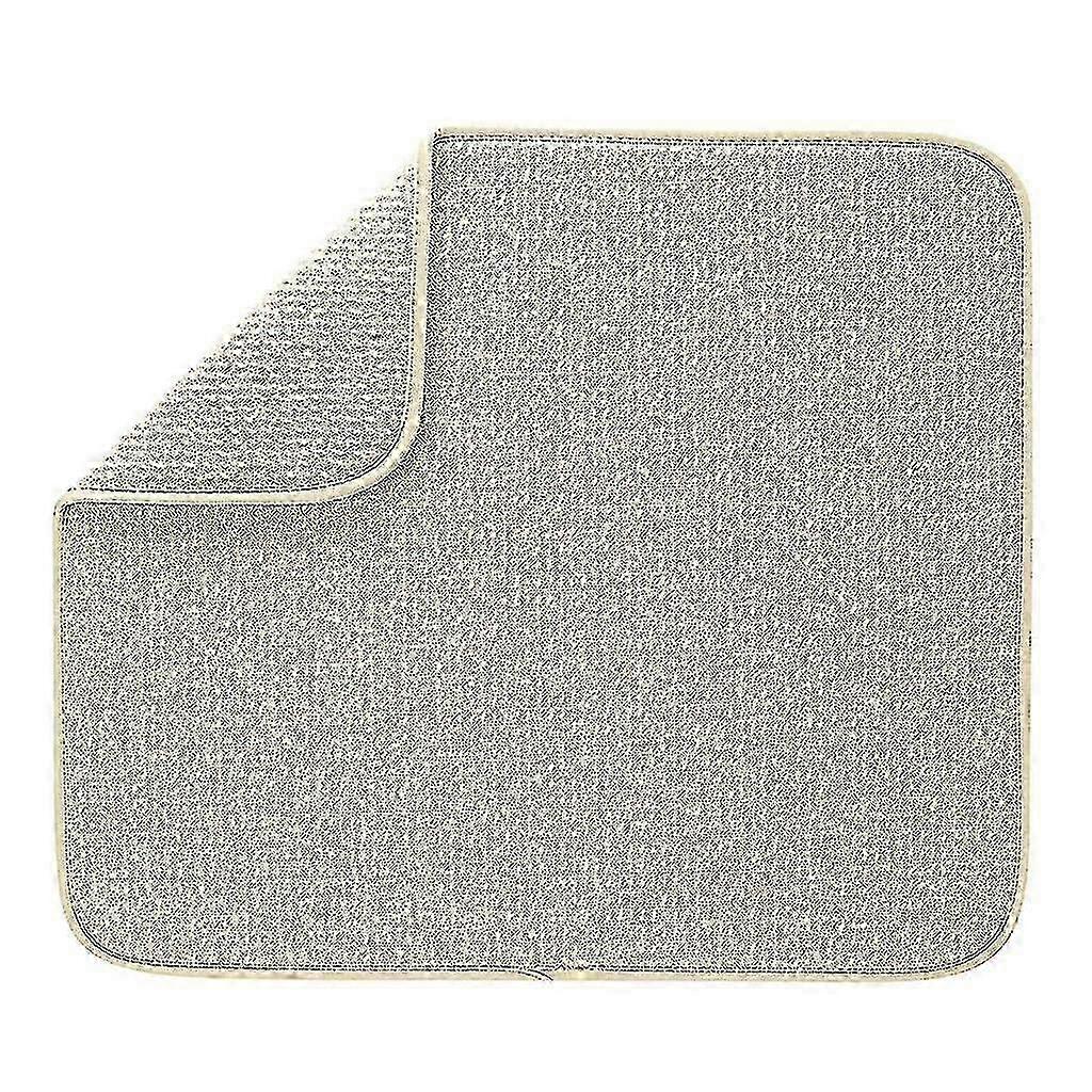 2025 Dish Drainer Mat with Fast-Drying Washable Pad for Kitchen Counter