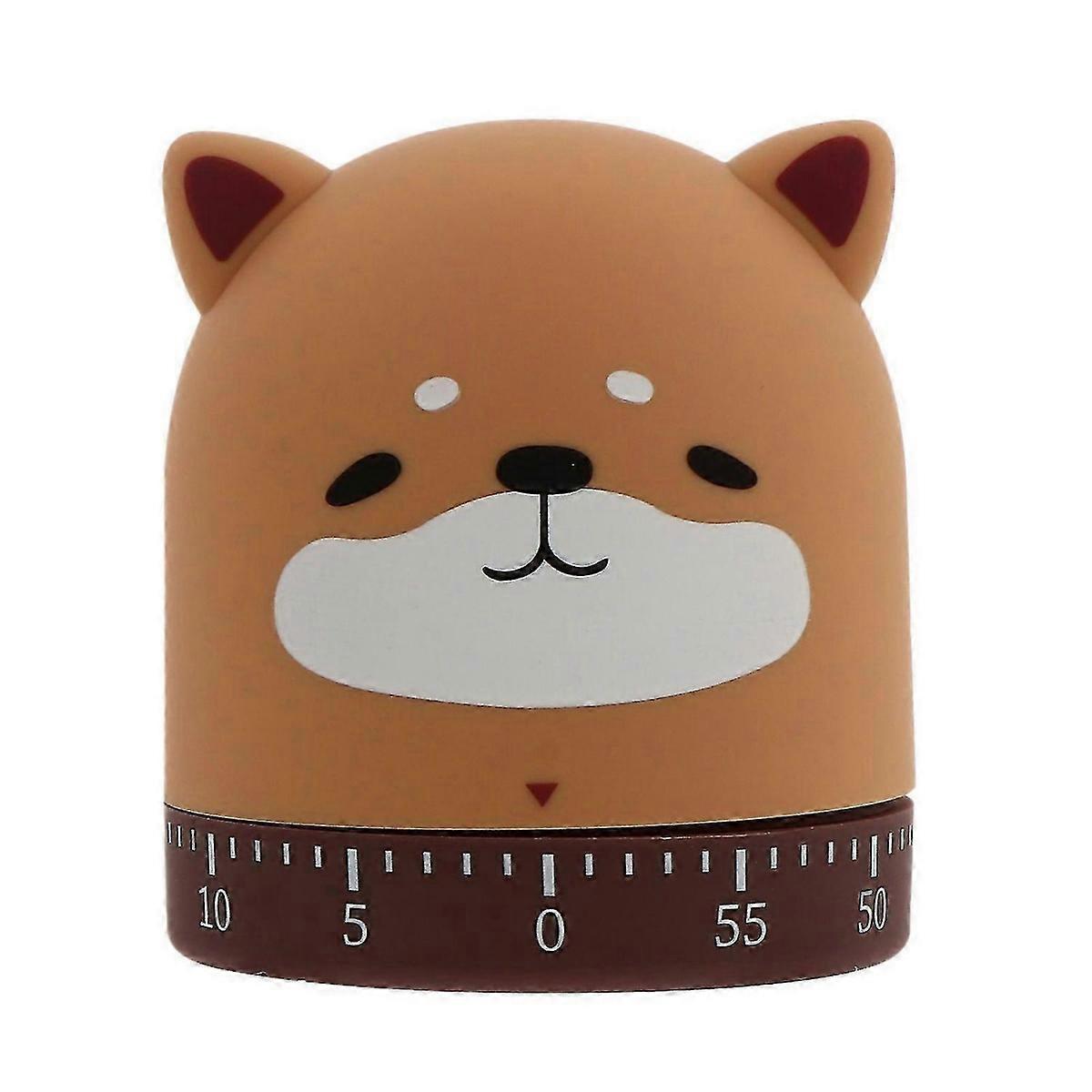Cartoon Dog Shape Timer Cooking Countdown Mechanical Timer Kitchen Chef Clock