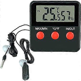 Termometro digitale per rettili, igrometro, misuratore di temperatura e umidità LCD per terrario, incubatrice per animali domestici, serbatoio 25-26