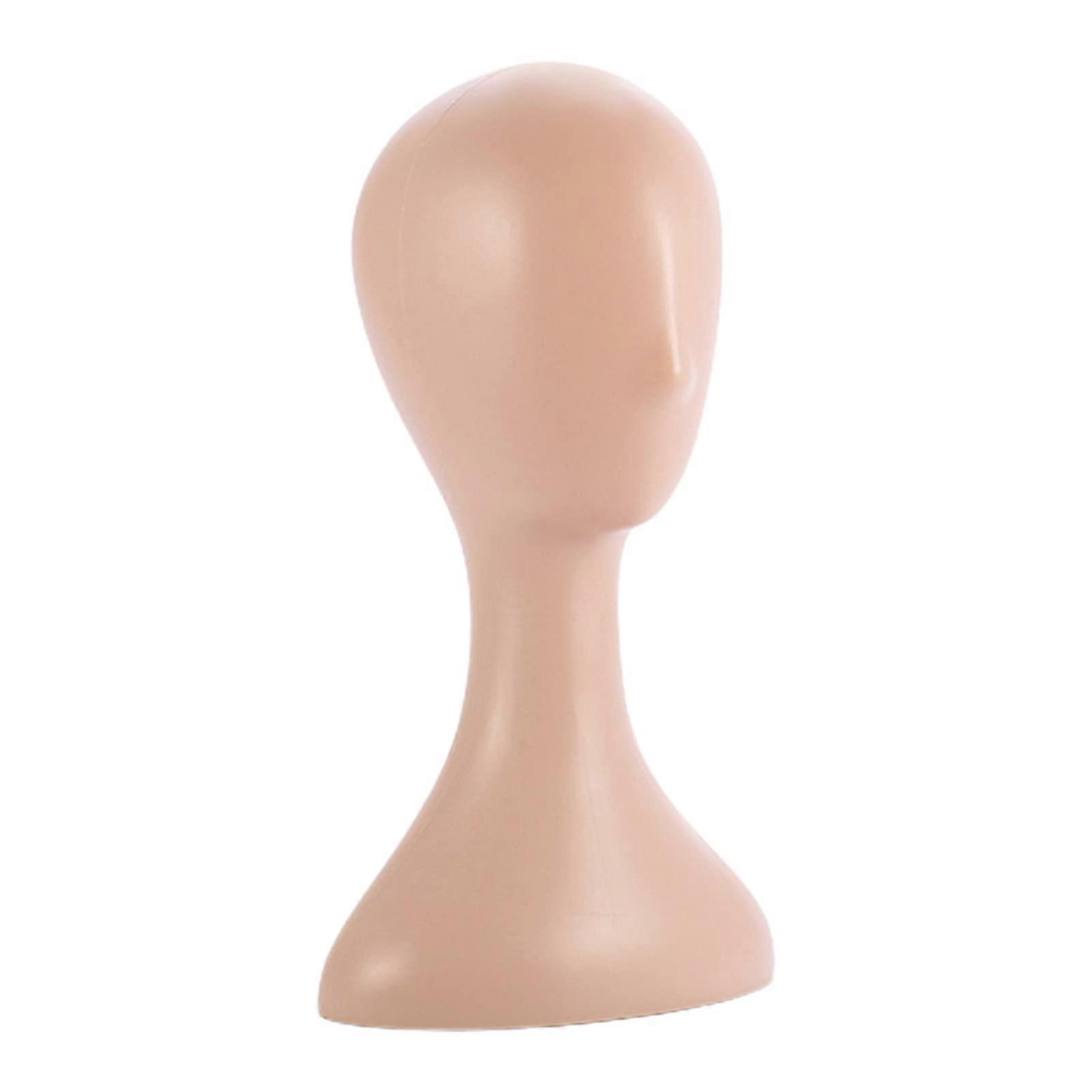 Plastic Mannequin Head Wig Stand for Elegant Display, Easy Clean, Stable Lightweight Design