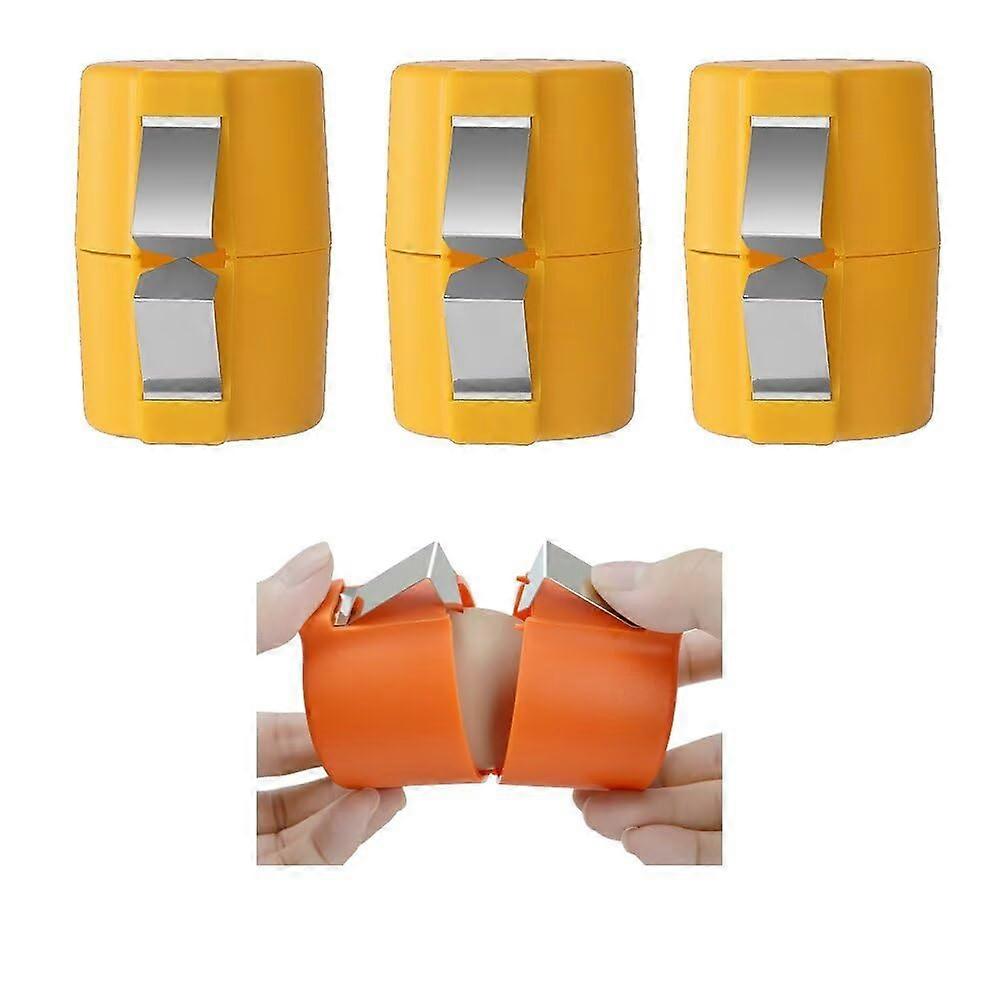 3 Pack Egg Cracker Tool for Hard Boiled Eggs, Handheld Egg Shell Opener, Yellow Kitchen Gadgets