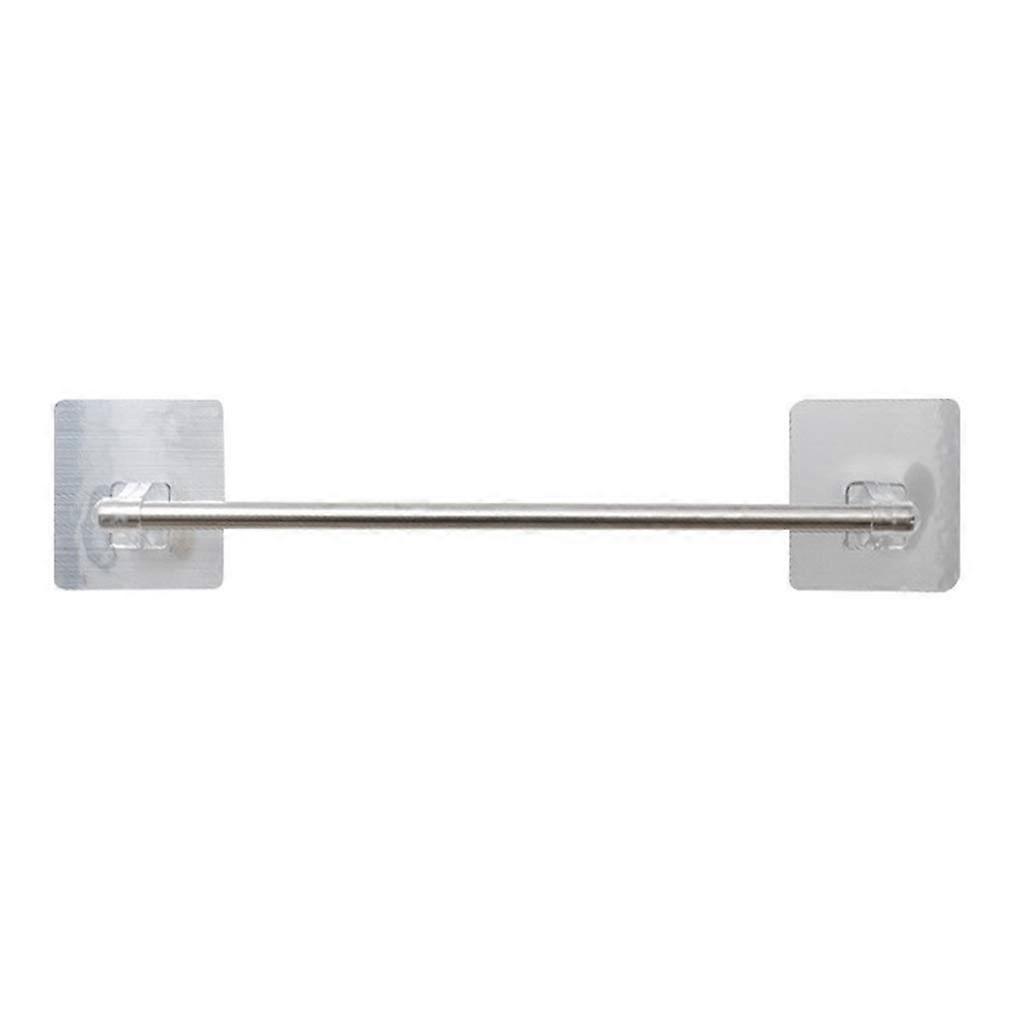 Self Adhesive Towel Holder Wall Mounted Stainless Steel Rack Space Saving for Bathroom Kitchen