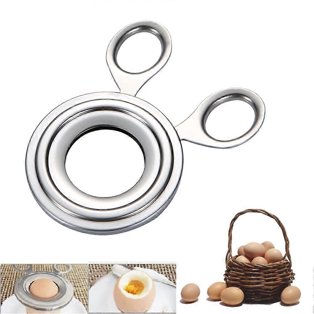 Stainless Steel Egg Topper Cutter with Sharp Tips for Quick Egg Opening, Fits SL Egg Sizes