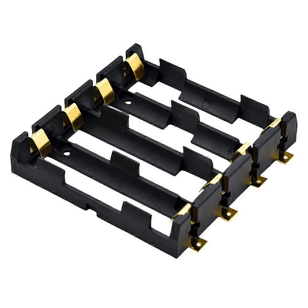 18650 Battery Holder Case with Bronze Pins for PCB Mounting, Secure Connection, 1X4X Options