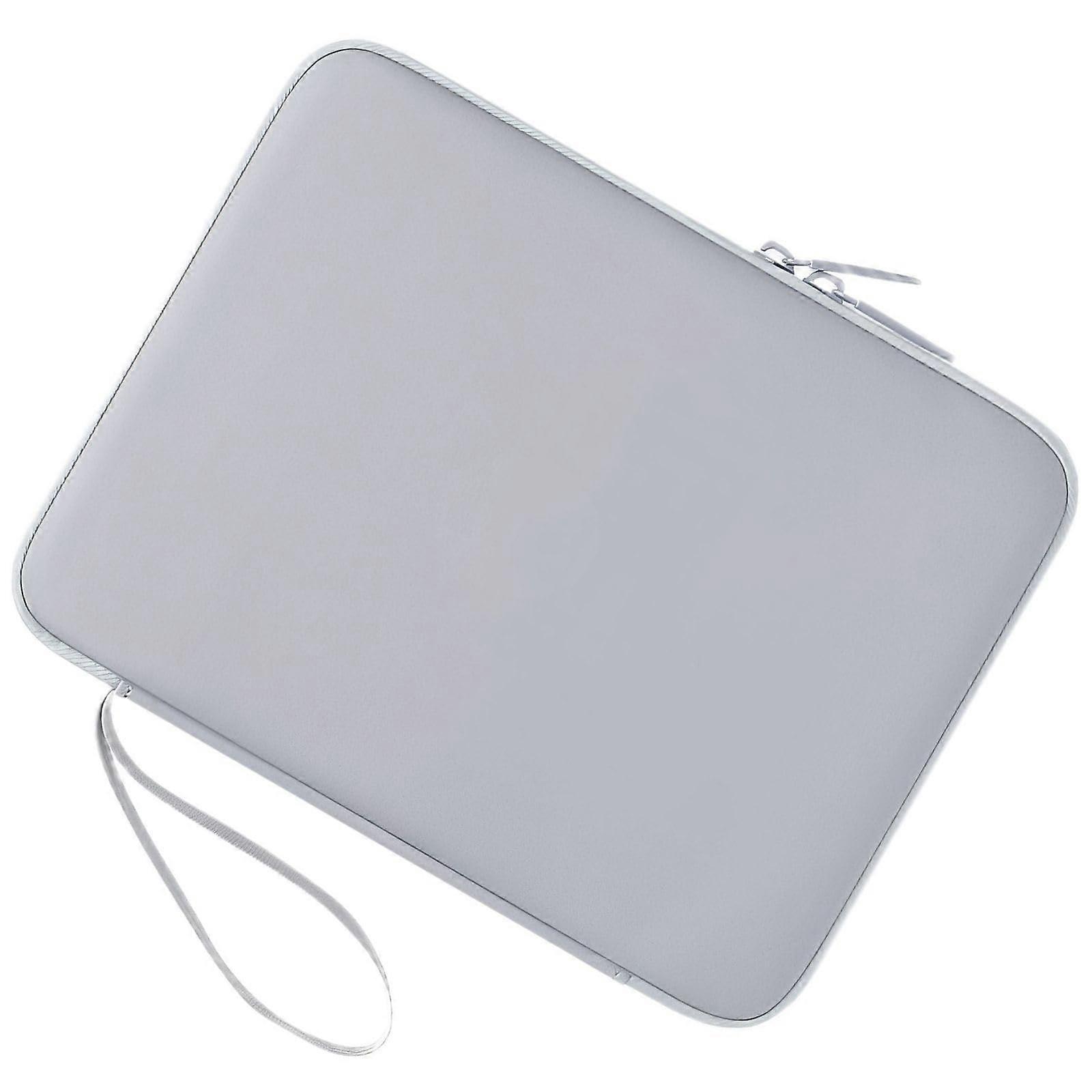 Sleeve for iPad WaterResistant PU Leather Tablet Case with Wrist Strap Slim Protective Gray