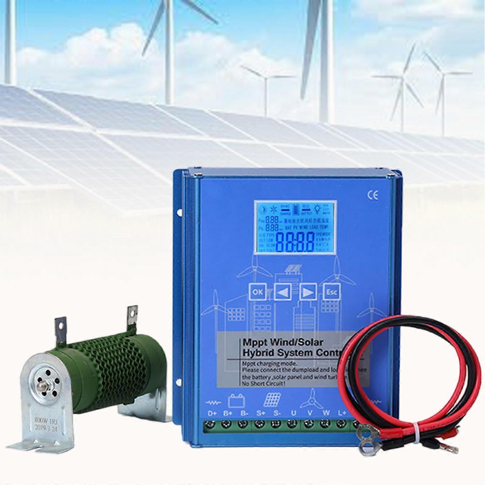9000W MPPT Wind Solar Hybrid Charge Controller 48V Off Grid with LCD Display and Smart MPPT Boost