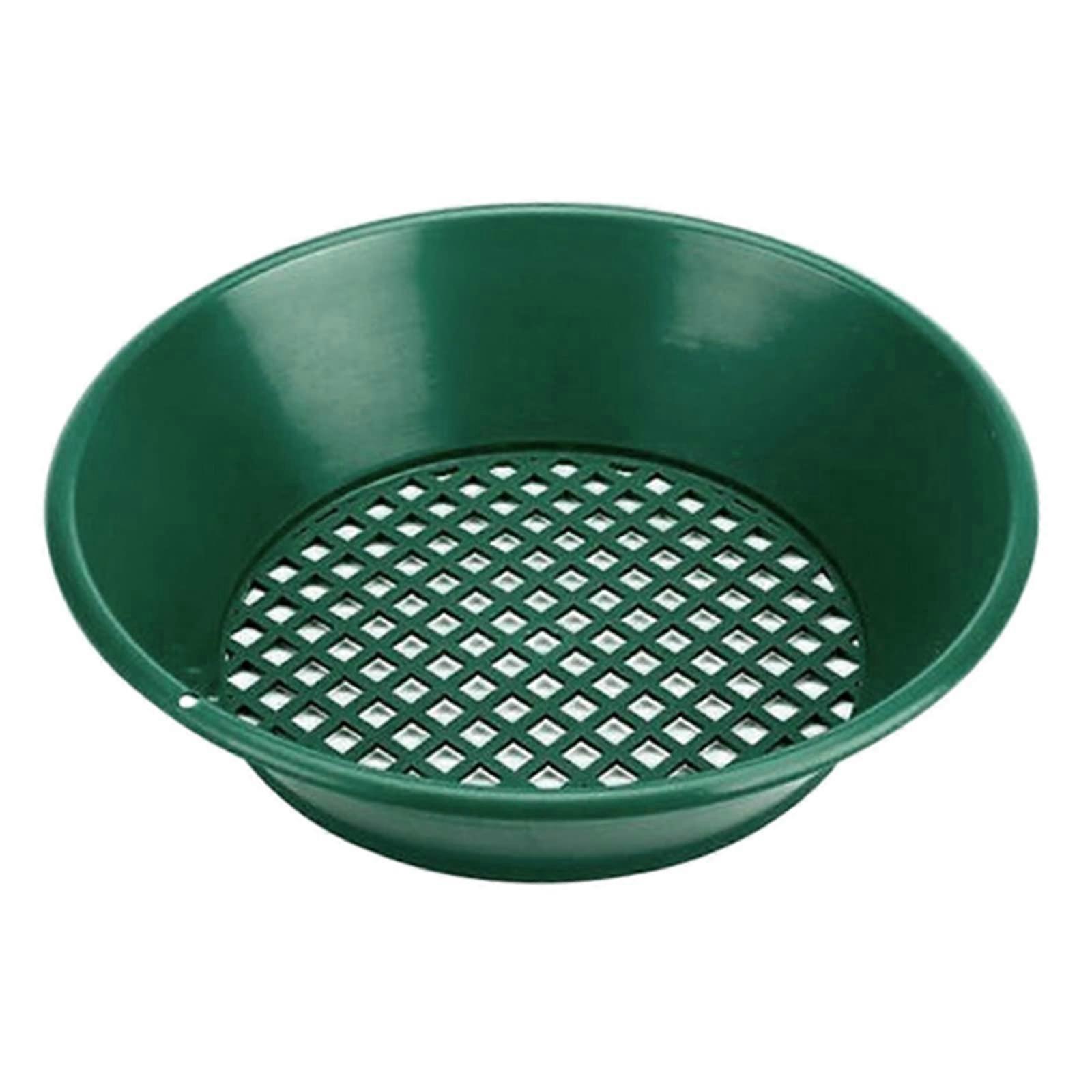 14 Inch Gold Panning Sieve with Stackable Mesh for Sand and Dirt Mining Classifier Screen