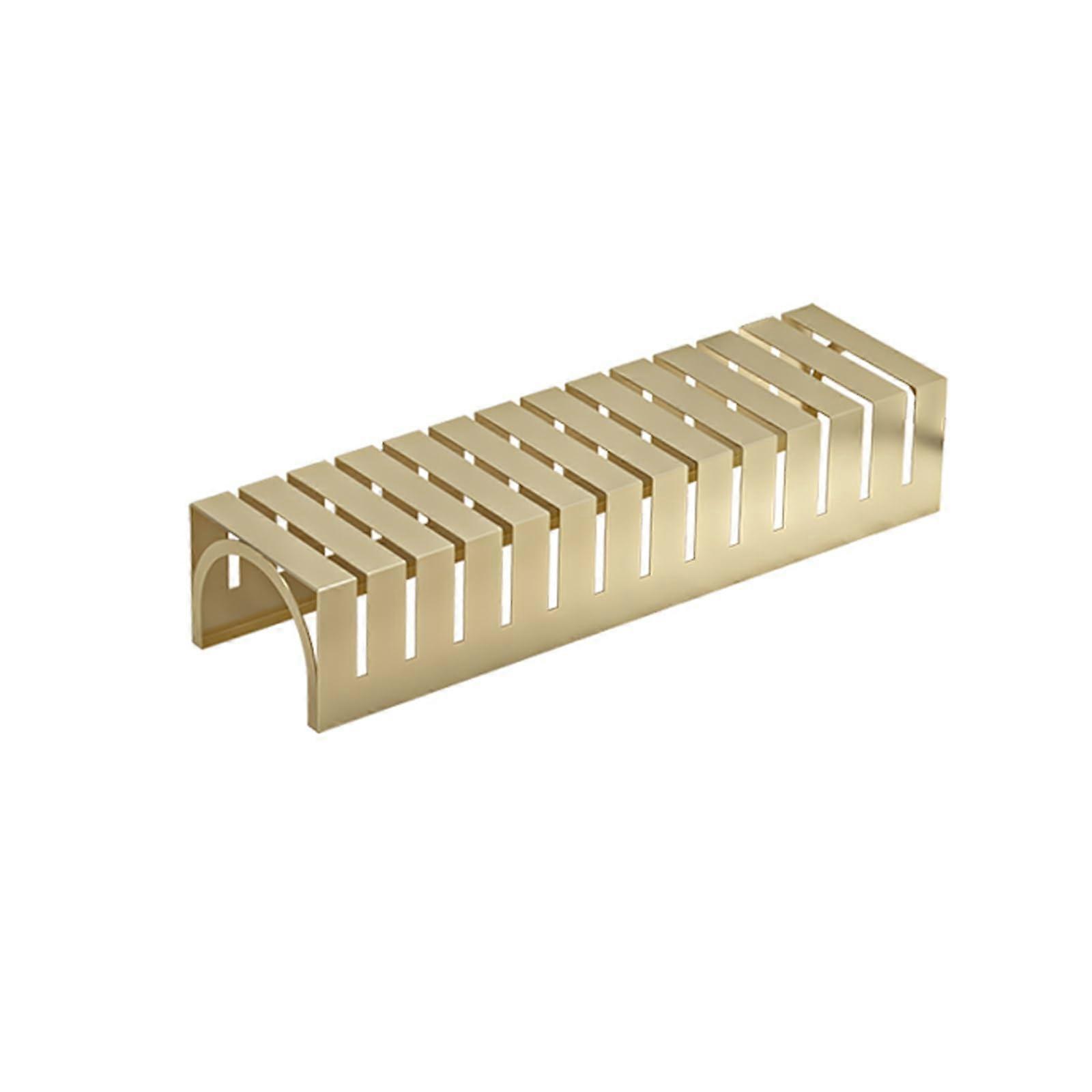 Gold Metal 13Slot Tile Display Rack for Floor Tile Samples with ScratchResistant Finish
