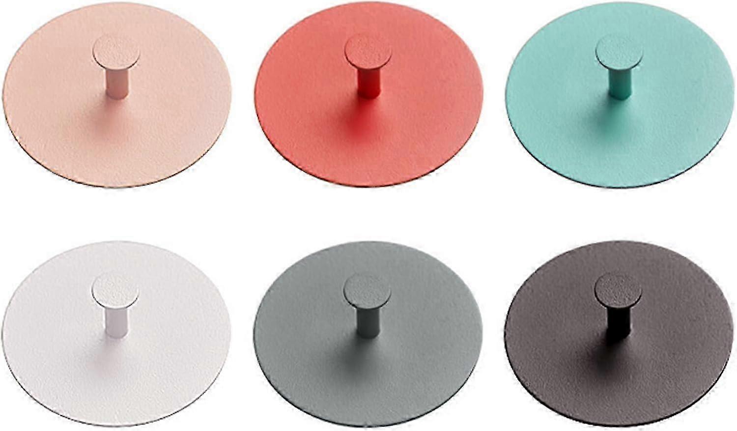 Bathroom Hooks Pieces Nail-Free Self-AdhesiveWaterproof Rust-Proof
