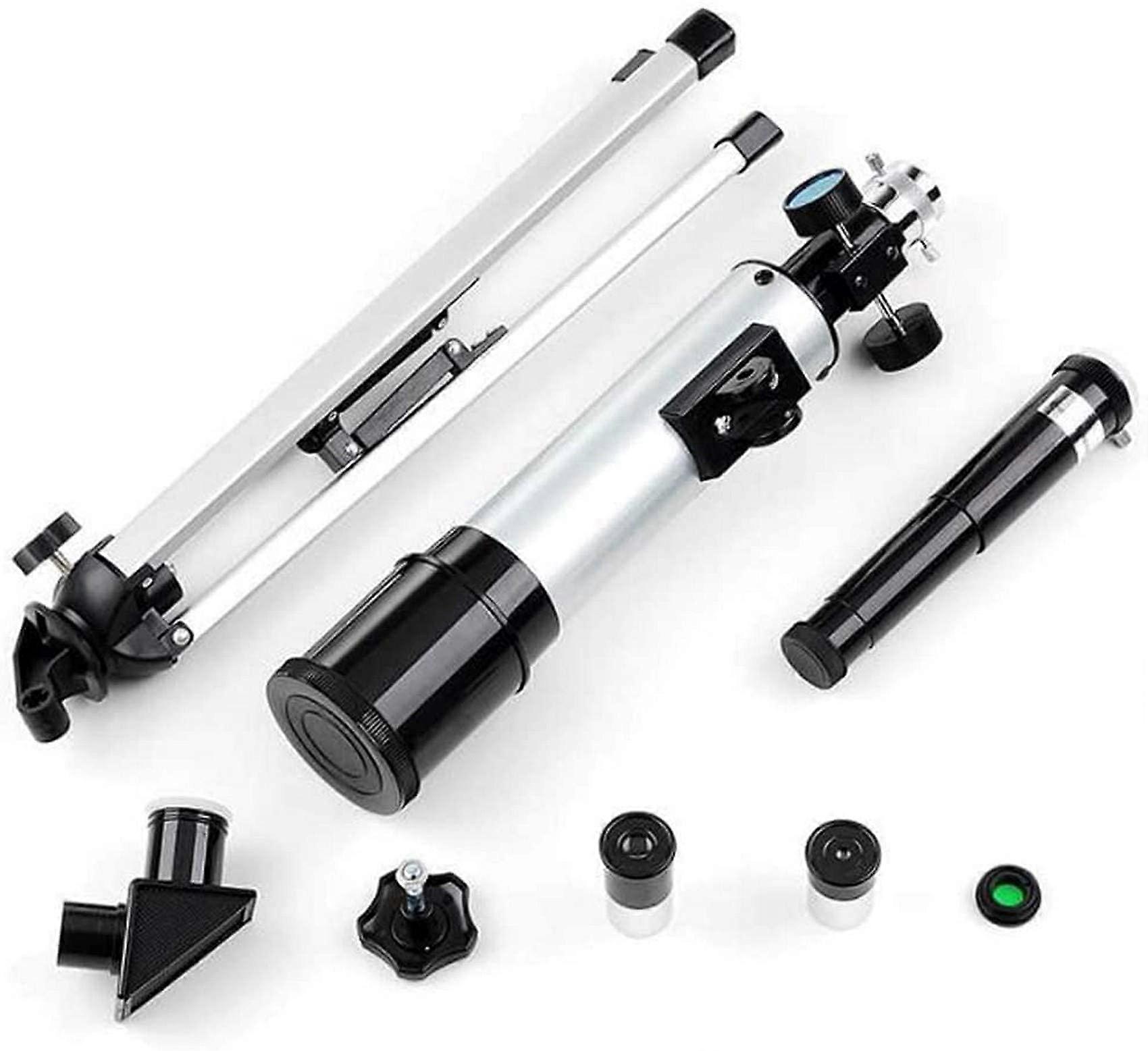 Astronomical Telescope with 90 Degree Zenith Mirror, HD Moon and Planet Viewing, Beginner Refractor