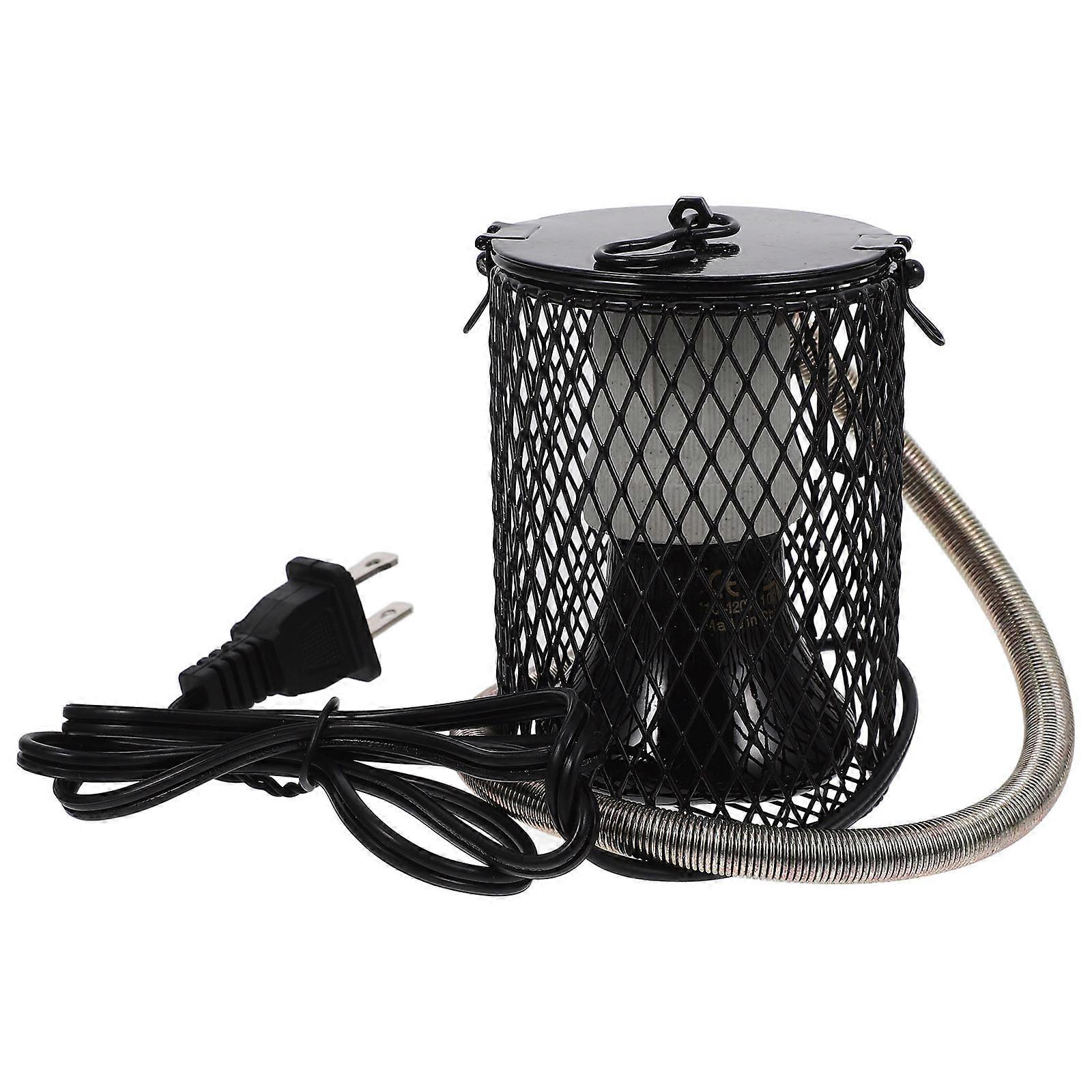 Reptile Heating Lamp Basket with Ceramic Lampshade 1Set for Pets