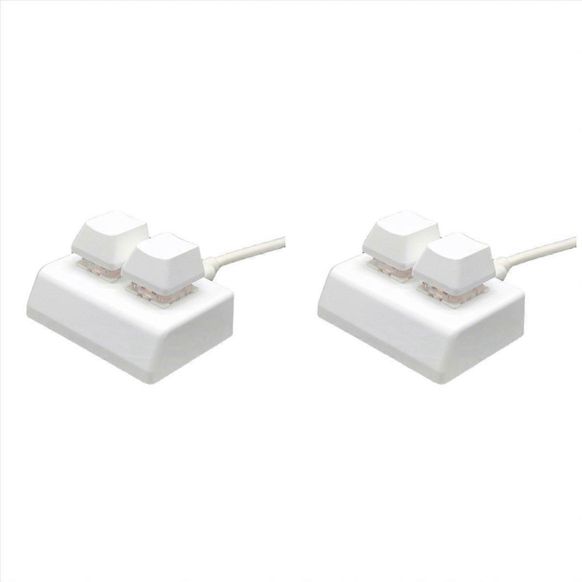 2 Keys Macro Programming Keyboard RGB Mini Keyboard Red Switch,White