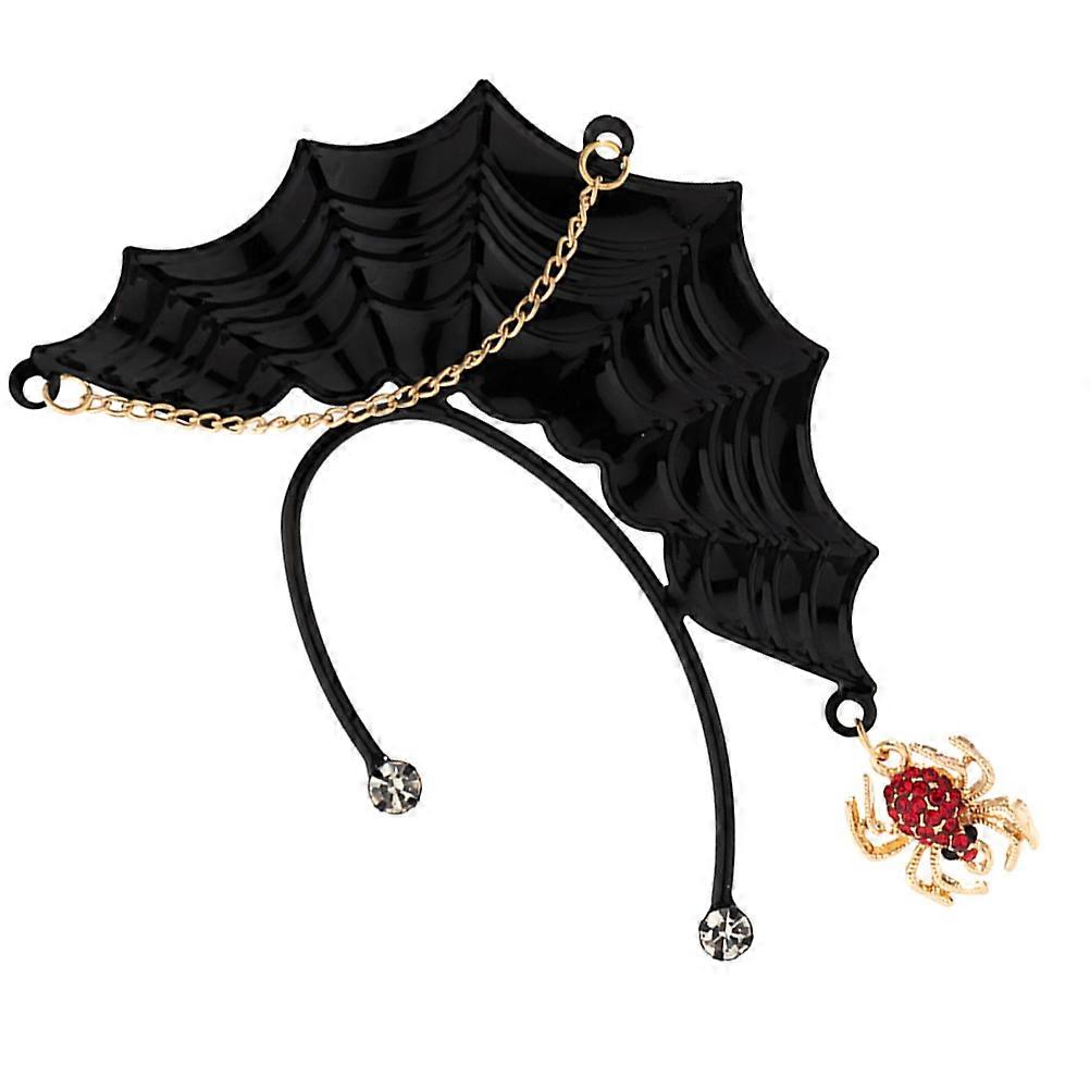 Black Spider Pendant Gothic Ear Cuff Decorative Ear Cuff