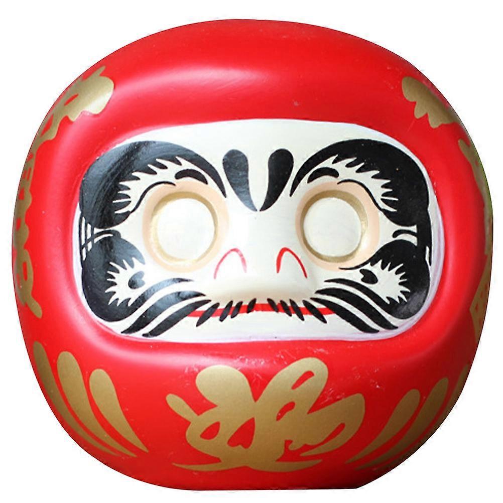 Daruma-Statue, Keramik-Sparschwein, rot, 1 Set
