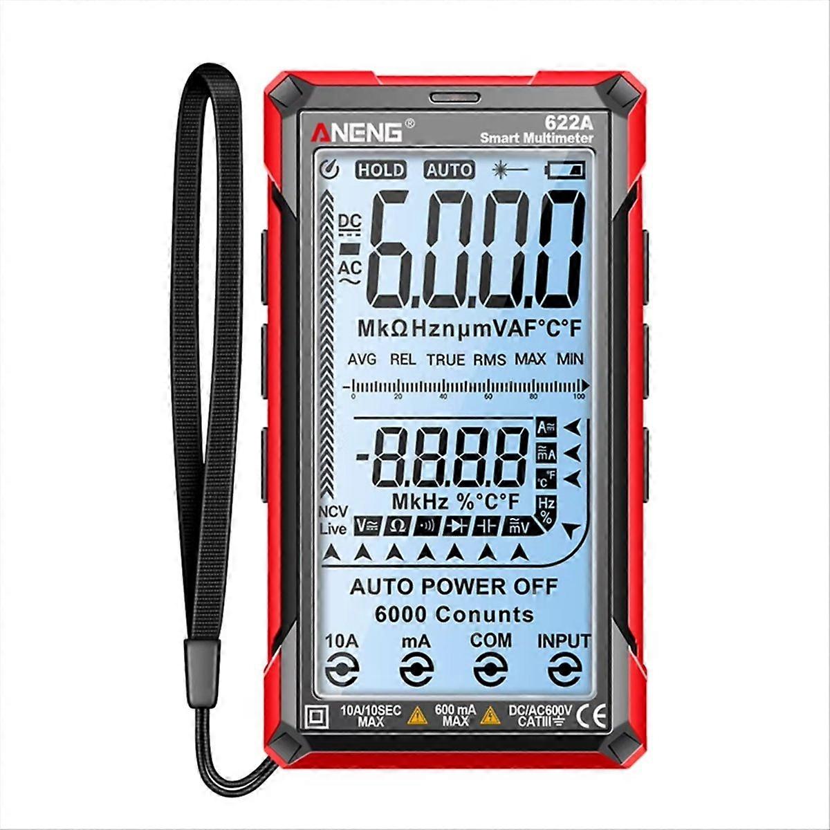  622A Digital Smart Multimeter with Auto Range True RMS