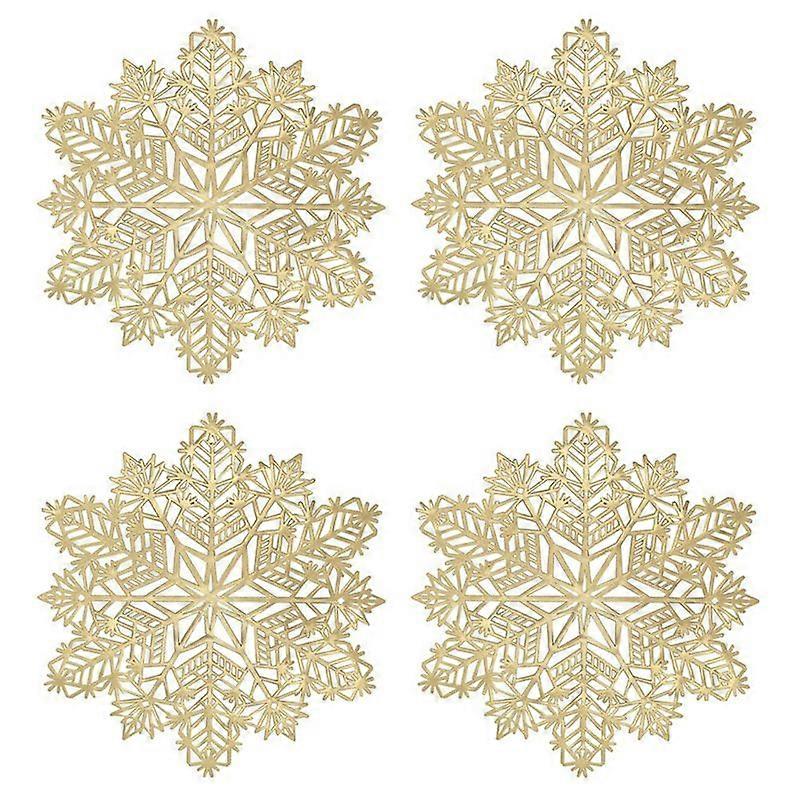 Snowflake Placemats Decorations Red Snowflake Tablemats B