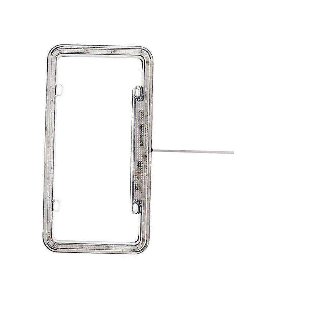 License Plate Frame with Light for Vehicle Decor White