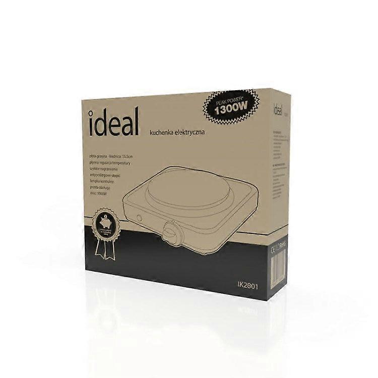 Ideale elektrische kookplaat met 1 kookzone, 1000 W
