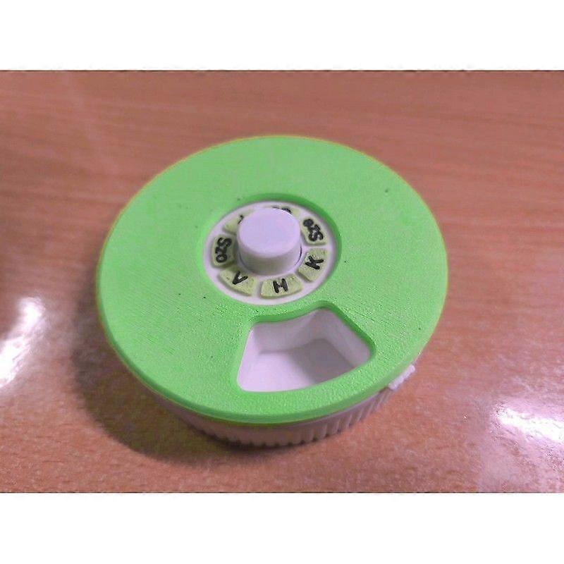 Plastic Rotating Pillbox for Home Use