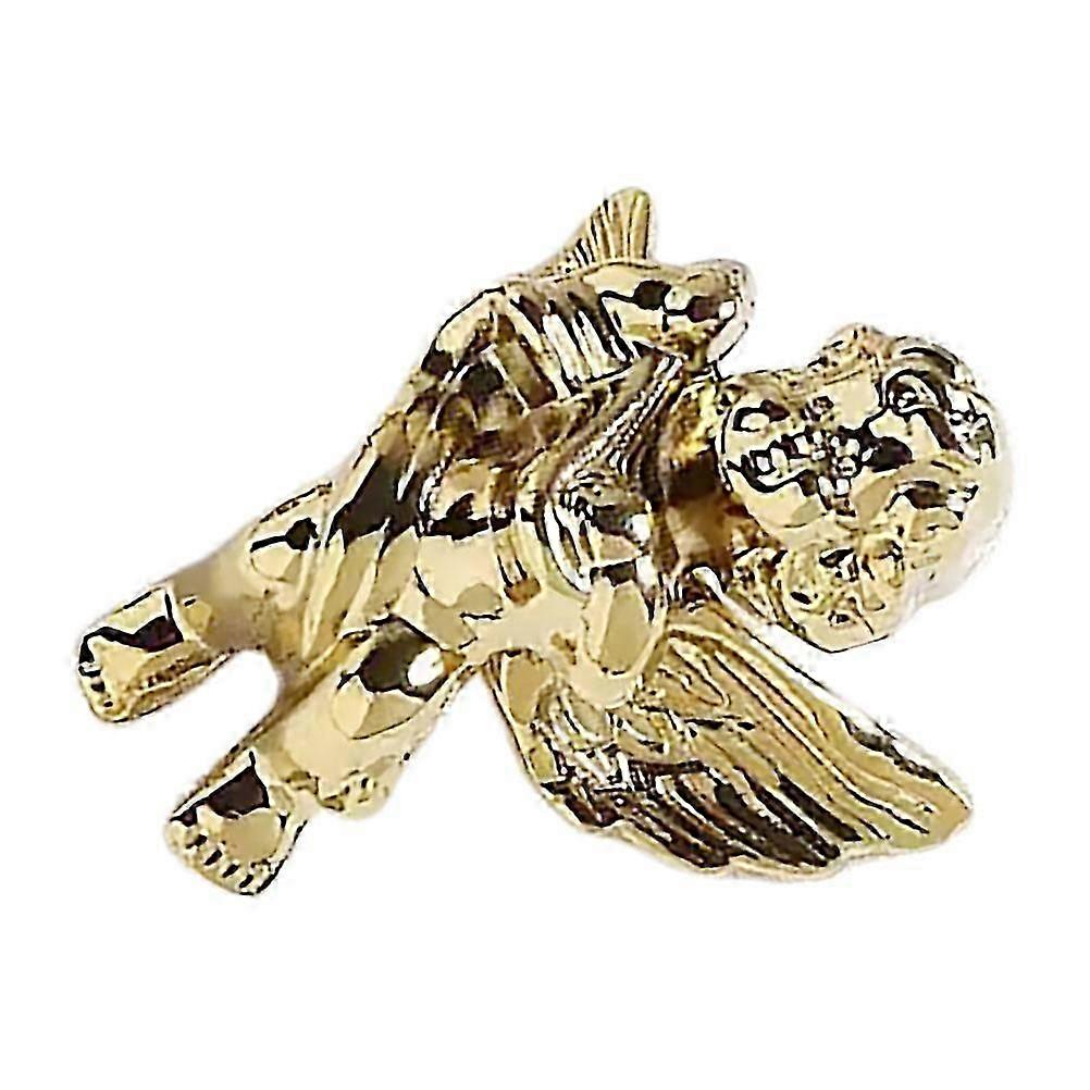 Yellow Copper Angel Knobs Handle for Mini House Decor Left Side Design