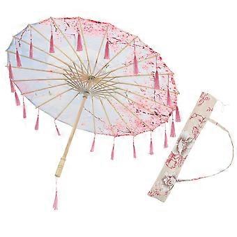 Photo Prop Umbrella for Dance with Chinese Style 1Set Tassel Umbrella