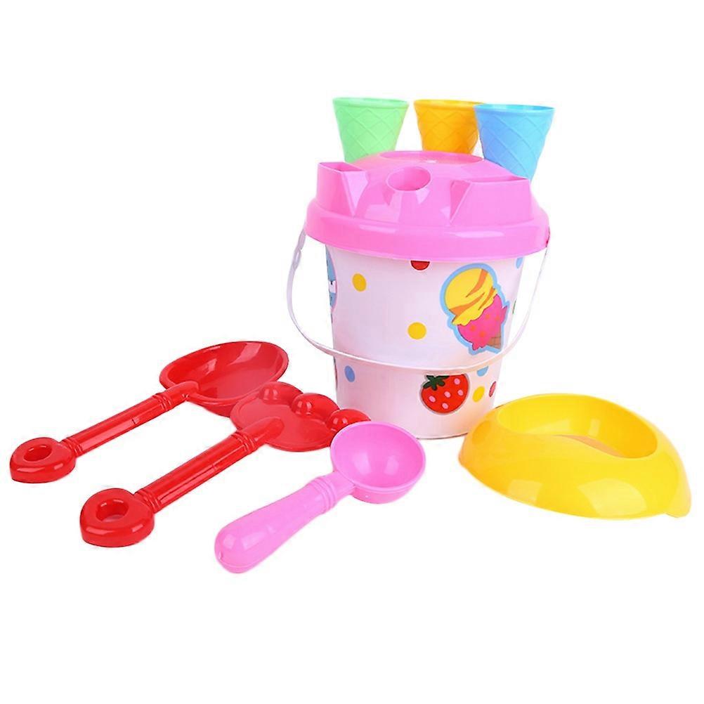 Beach Playing Set Sand Tool Toys for Playing 8Pcs Multicolor Creative Kit
