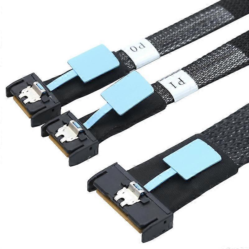 WG185 SlimeSAS MCIOx8 to 2xMCIOx4 Gen5MCIOx8 Server Data Adapter Cable