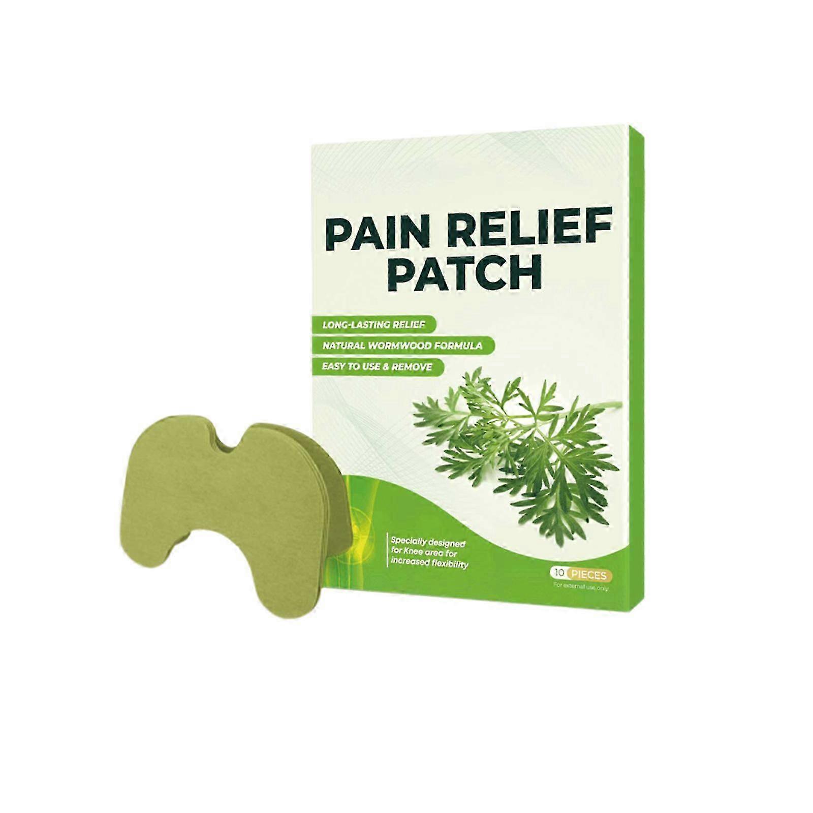 100 pieces of pain relieving patches relieve joint, lumbar, cervical, knee, and leg muscle pain. Health mugwort patch