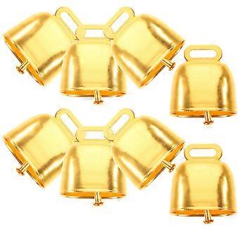 Golden Metal Pet Bell Anti-Lost Cattle Bell for Farm Use 40Pcs