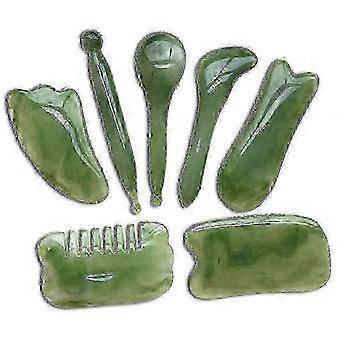 Natural Beeswax Gua Sha Scraper Tool compatible with Face and Neck Massage with Resin Handle