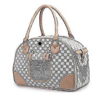 Luxury Pet Carrier, Dog Carrier, Cat Carrier Bag, Waterproof Premium Pu Leather Carrying Handbag  compatible with Outdoor Travel Walk SZRH A-F