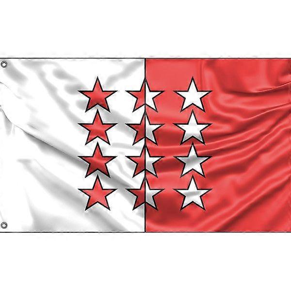 Flagge des Kantons Wallis A3649