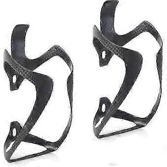 Ultralight Full Carbon Fiber Bicycle Bottle Holder Mounts compatible with Road Bikes, 2 Pack