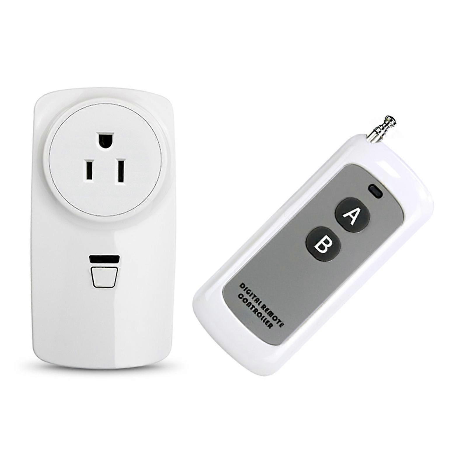 RF Wireless Socket US/EU/UK Plug with Remote Control 315Mhz AC220V Programmable Electrical Outlet Switchs Plug for Light Multicolor