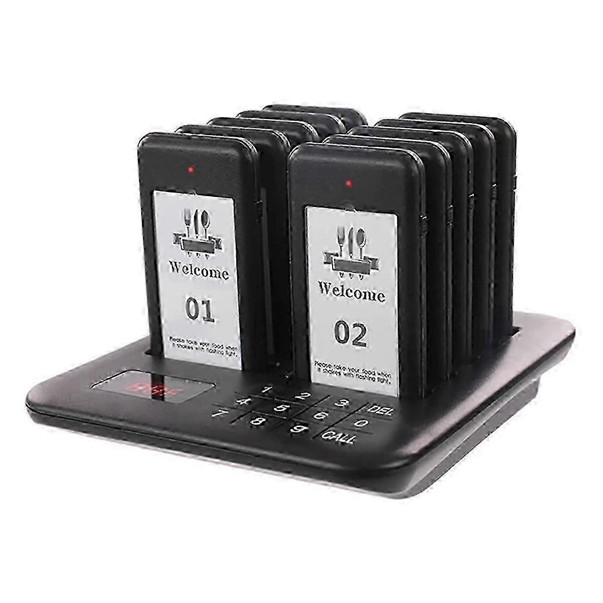 Restaurant Pager Wireless System with 10 Coasters