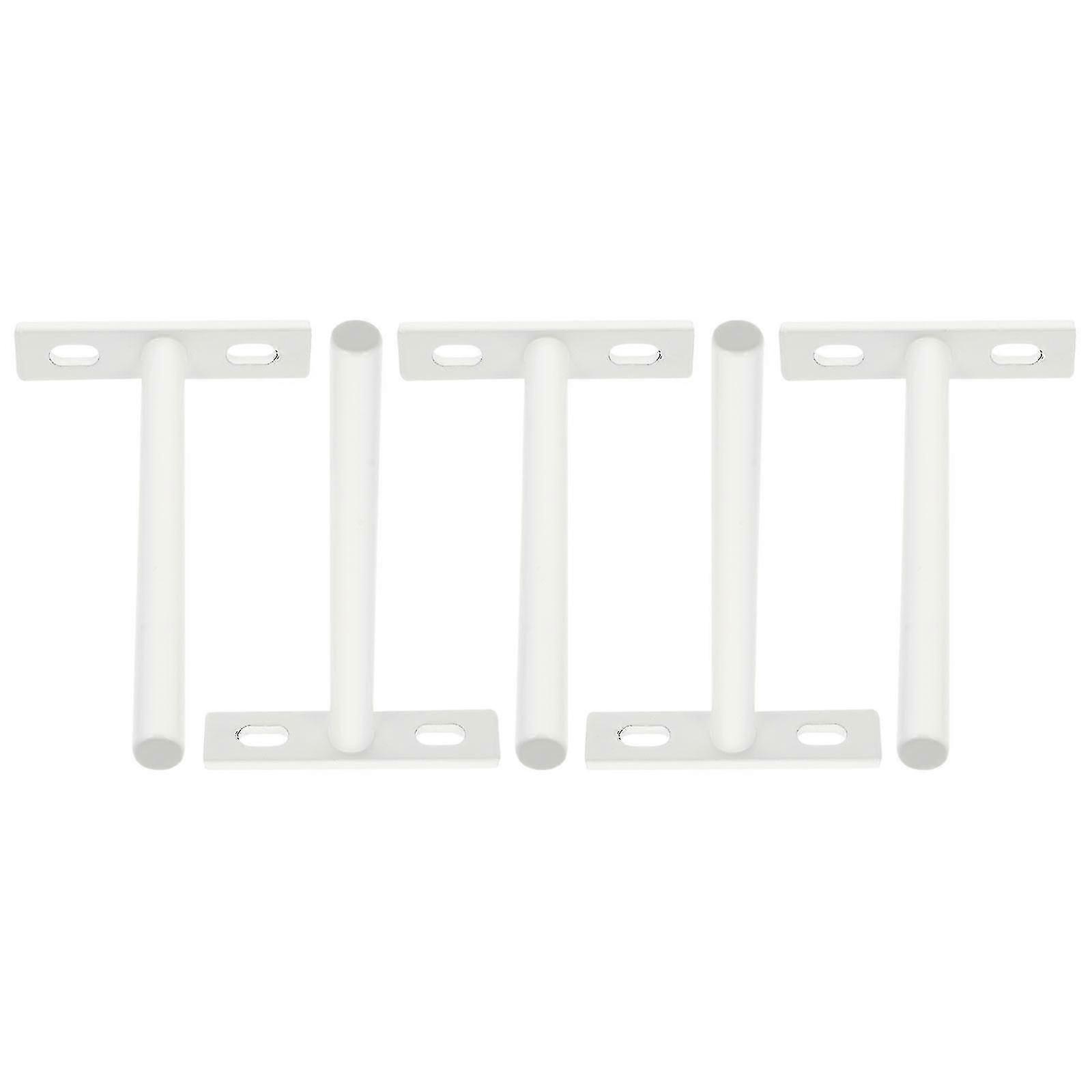 5pcs 5 Inch Floating Shelf Bracket Concealed Blind Shelf Wall Mount Support
