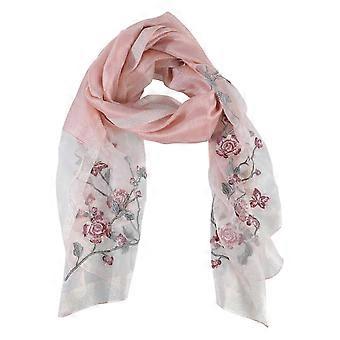 Mulberry silk Scarf Floral Scarf Tudung Hijab Muslim embroidery Hijab Tudung Printed Shawl Tudung Long Wide Headscarf