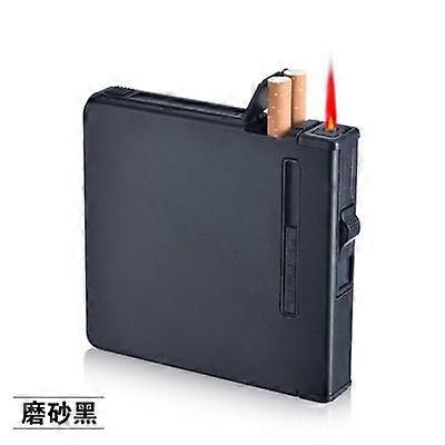 Cigarette Cases,Aluminum Alloy Automatic Inflatable Cigarette Box Lighter 20 Pack Automatic Cigarette Box One Button Cigarette Box