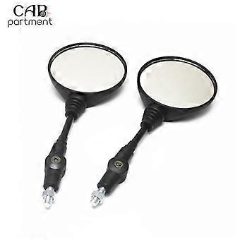 QX Anti-fall Round Mirror Folding 360 Degree Rotation Motorcycle Modified Rearview Mirror Explosion-proof 650 Car Accessories