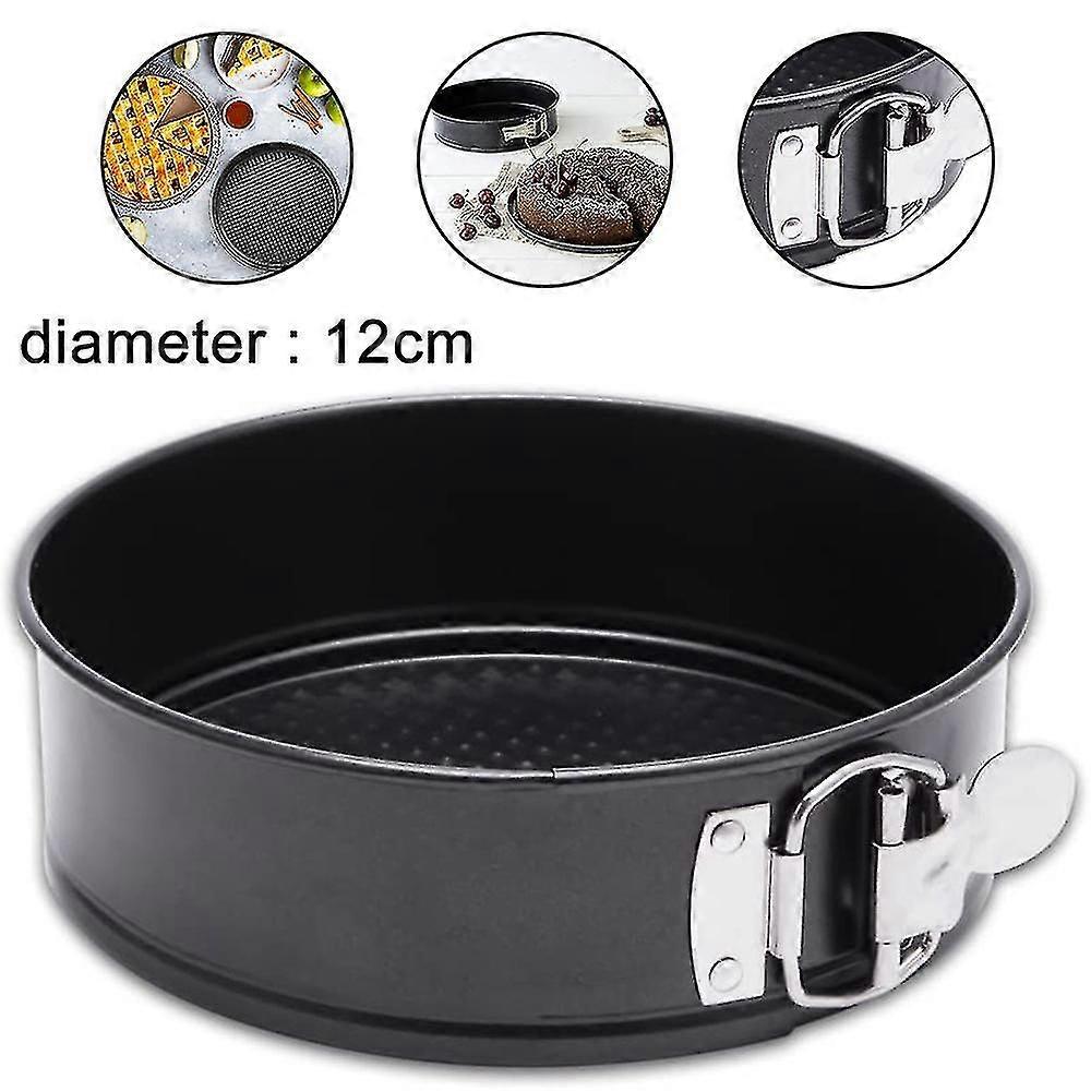 Non-stick Springform Panleakproof Cake Pan With Flat Bottom-black