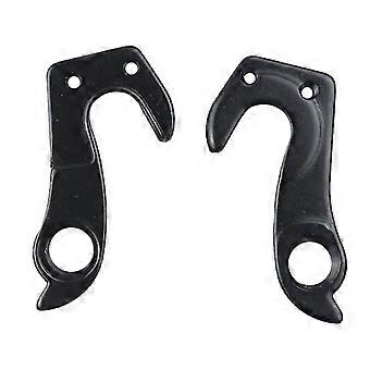 Bicycle Rear Mech Derailleur Hanger Tailhook Drop Out Adapter For Mountain Bike Replacement Parts2pcsblack