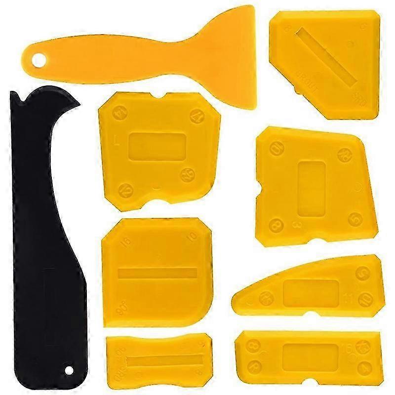 9 Pcs Silicone Sealant Scraper Smoothing Tool Caulking Tool Kit