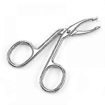 Tweezers Scissor Handle Straight Tip Scissor Shaped Eyebrows Tweezers For Hair Plucker Remover Facial Hair Eyebrows Care
