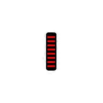 Red rear fender, compatible with disc brake mountain bikes