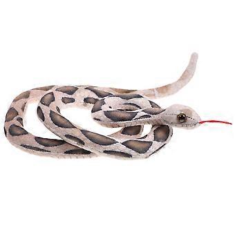 Prank Snake Toy for Decoration Made of Short Plush 1 Piece Brown