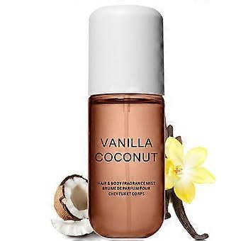 Coconut Body Mist Travel Size Fragrance - Unisex Lightweight Scent Spray for Hair and Body